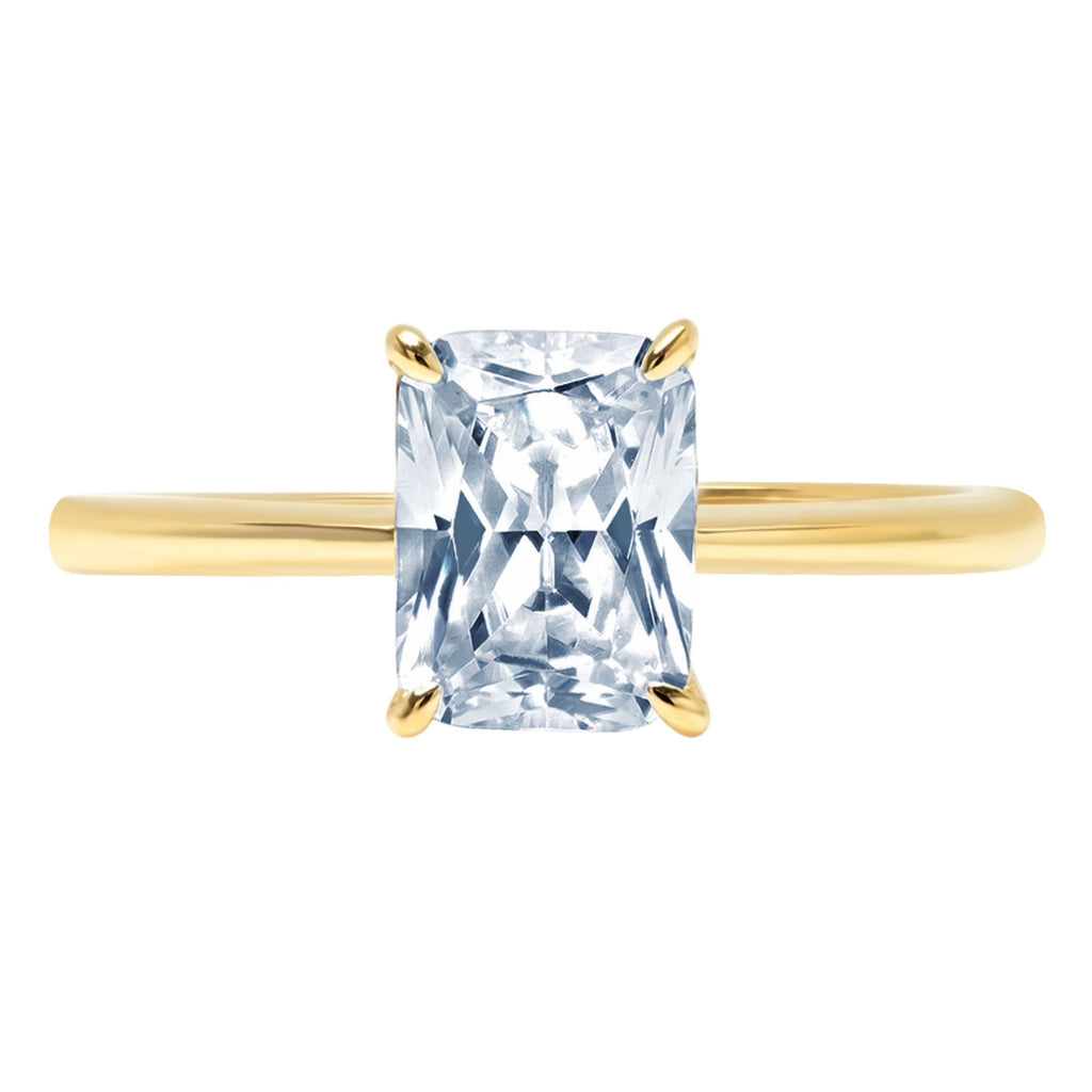 18k Yellow Gold Solitaire Ring F297