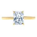 18k Yellow Gold Solitaire Ring F297