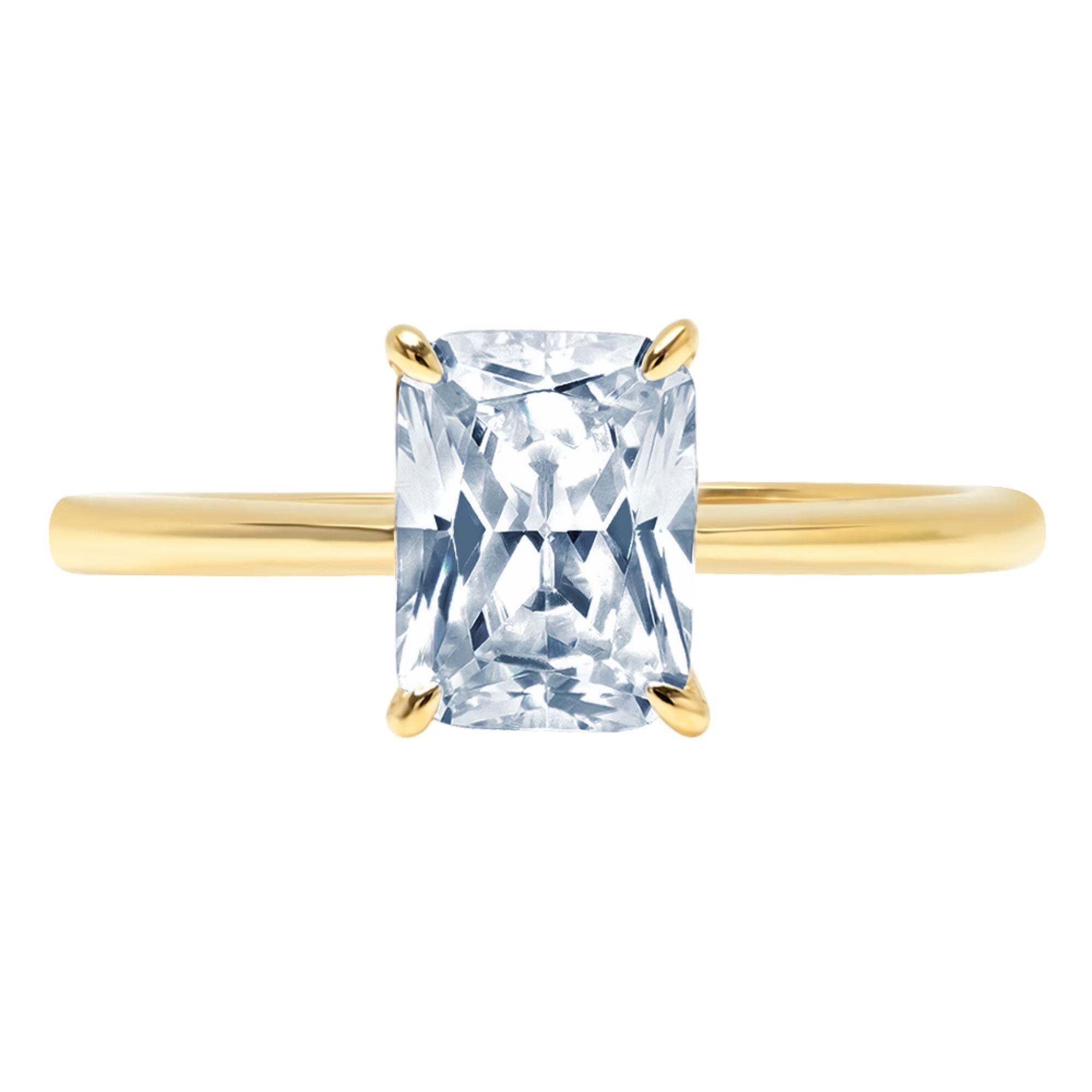 18k Yellow Gold Solitaire Ring F297