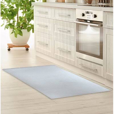 Blue Rectangle Kitchen Mat Y19825