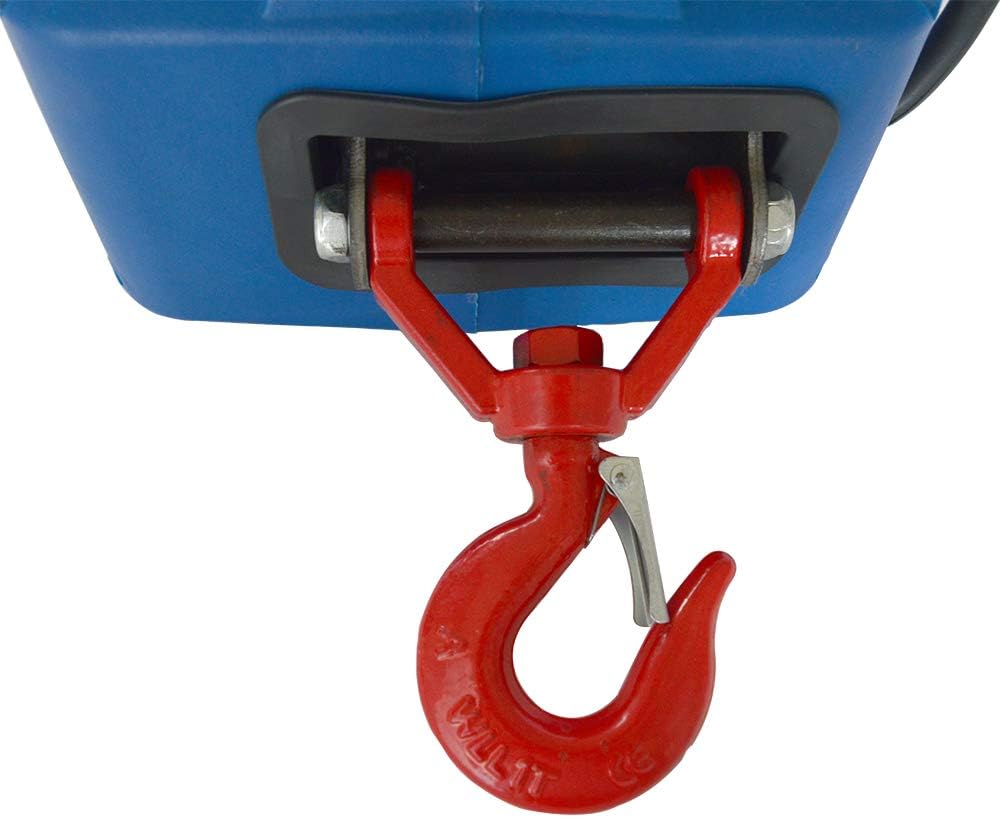 Electric Hoist Crane 992 Lb Capacity 25 Ft Wire Cable 110V Overhead Lift E35929