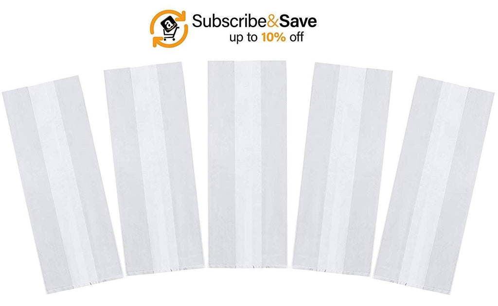 1000 Pack Clear Open Top Flat Poly Bags 2 Mil C475424