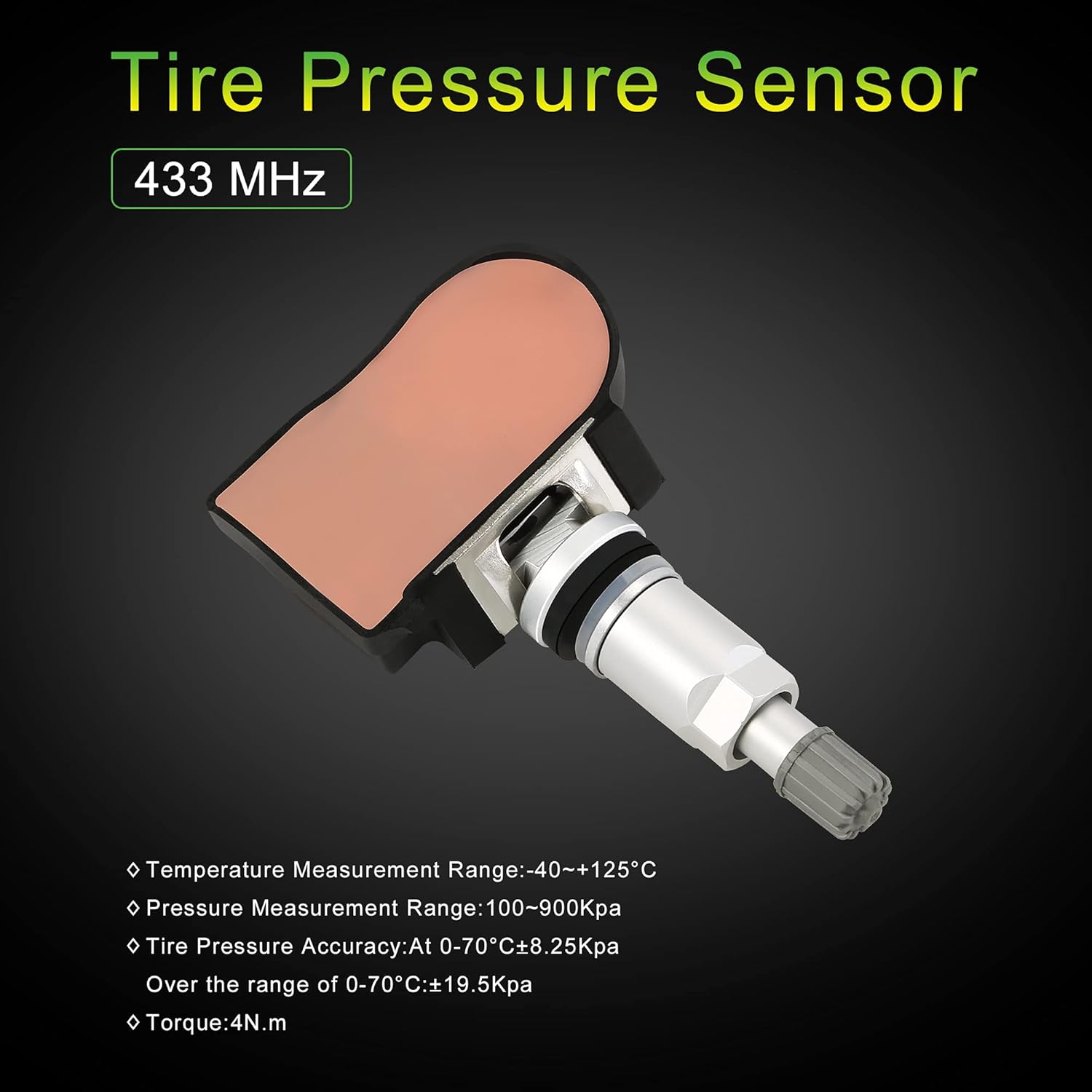 Tire Pressure Sensor 433MHz TPMS Replacement 4PCS P987392