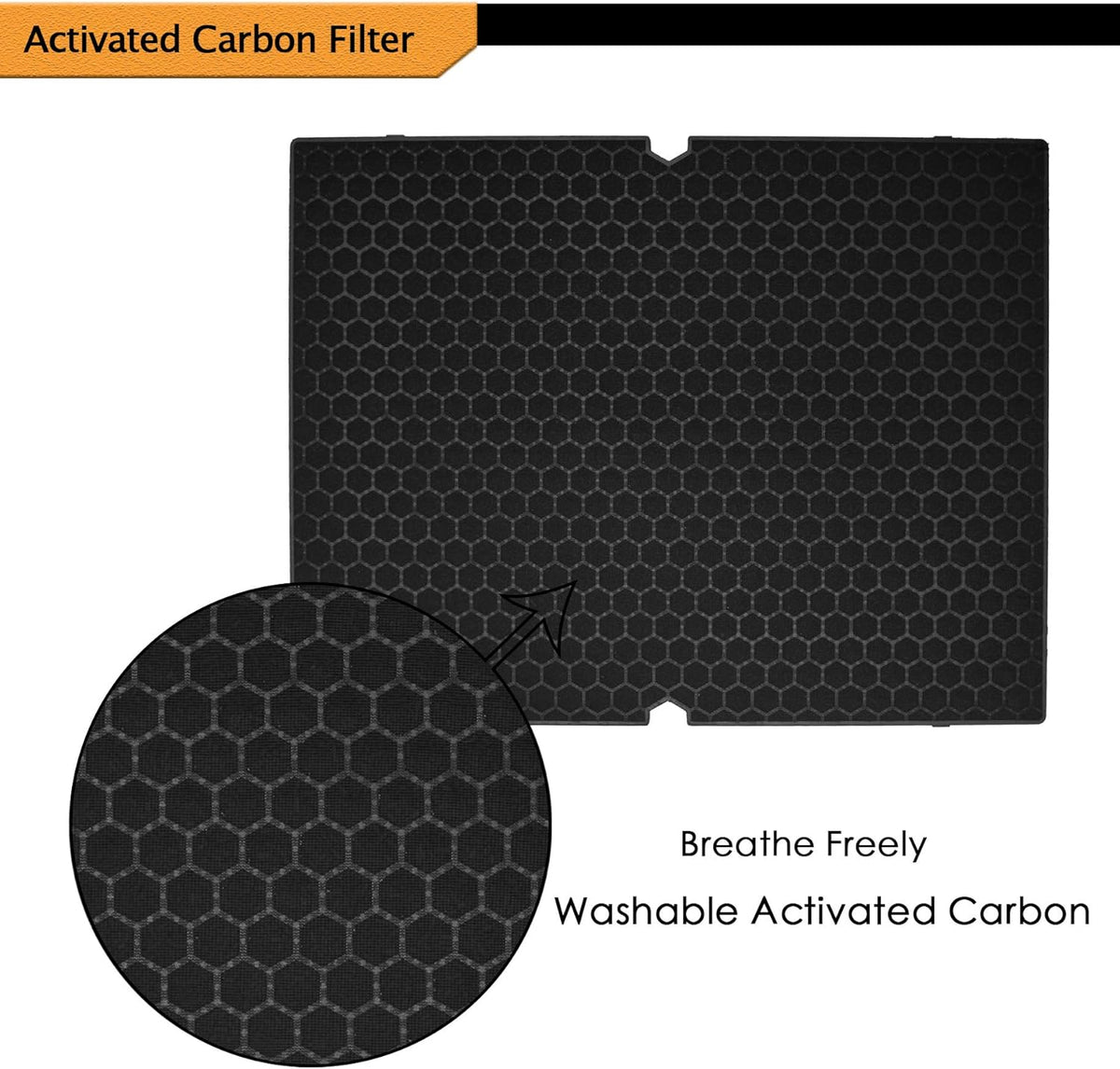 2 Sets True HEPA Filters + 2 Pack Activated Carbon Pre-Filters K862826