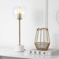 Brass Gold/White 22-inch Table Lamp D4760