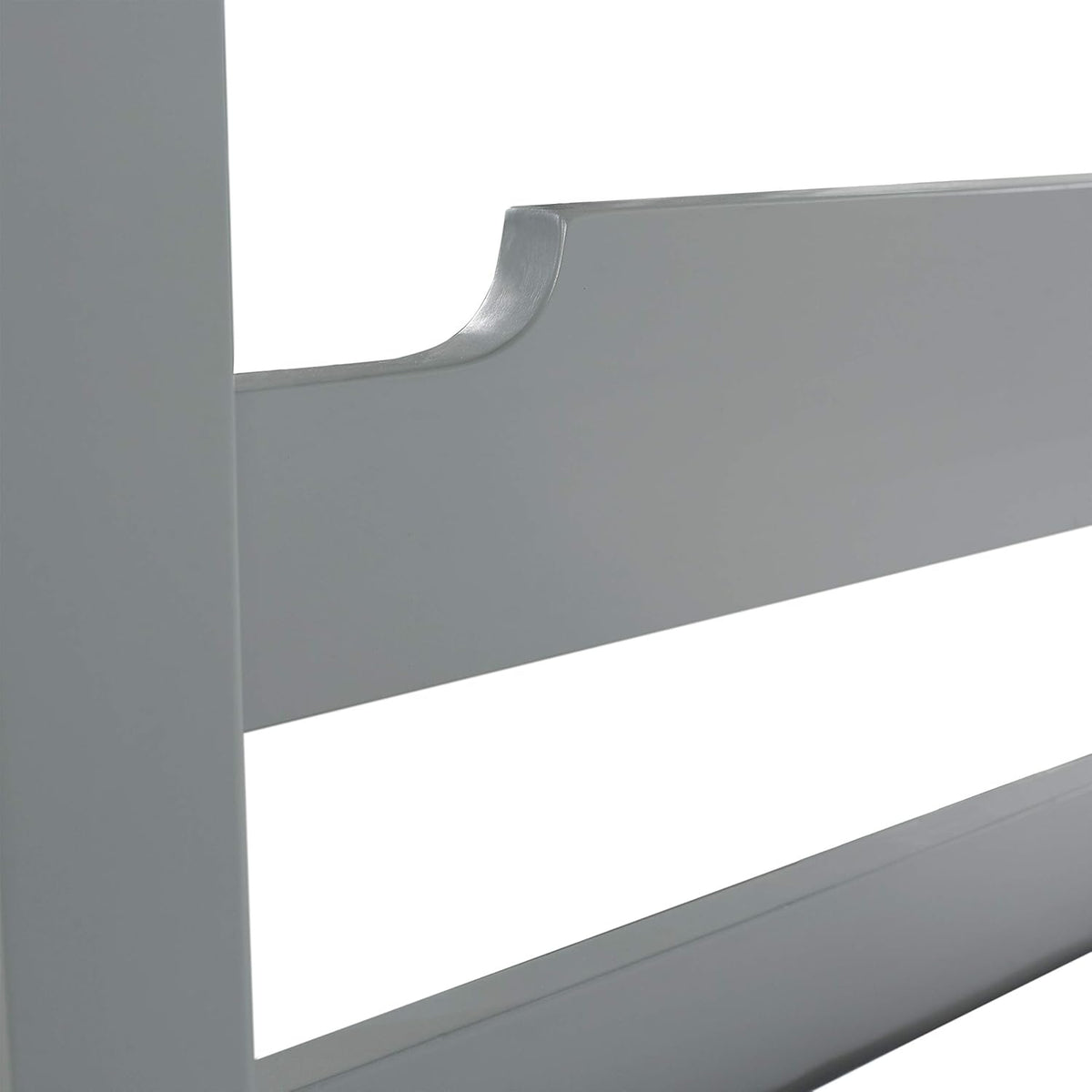 Gray Wood Twin Size Canopy Bed T5612