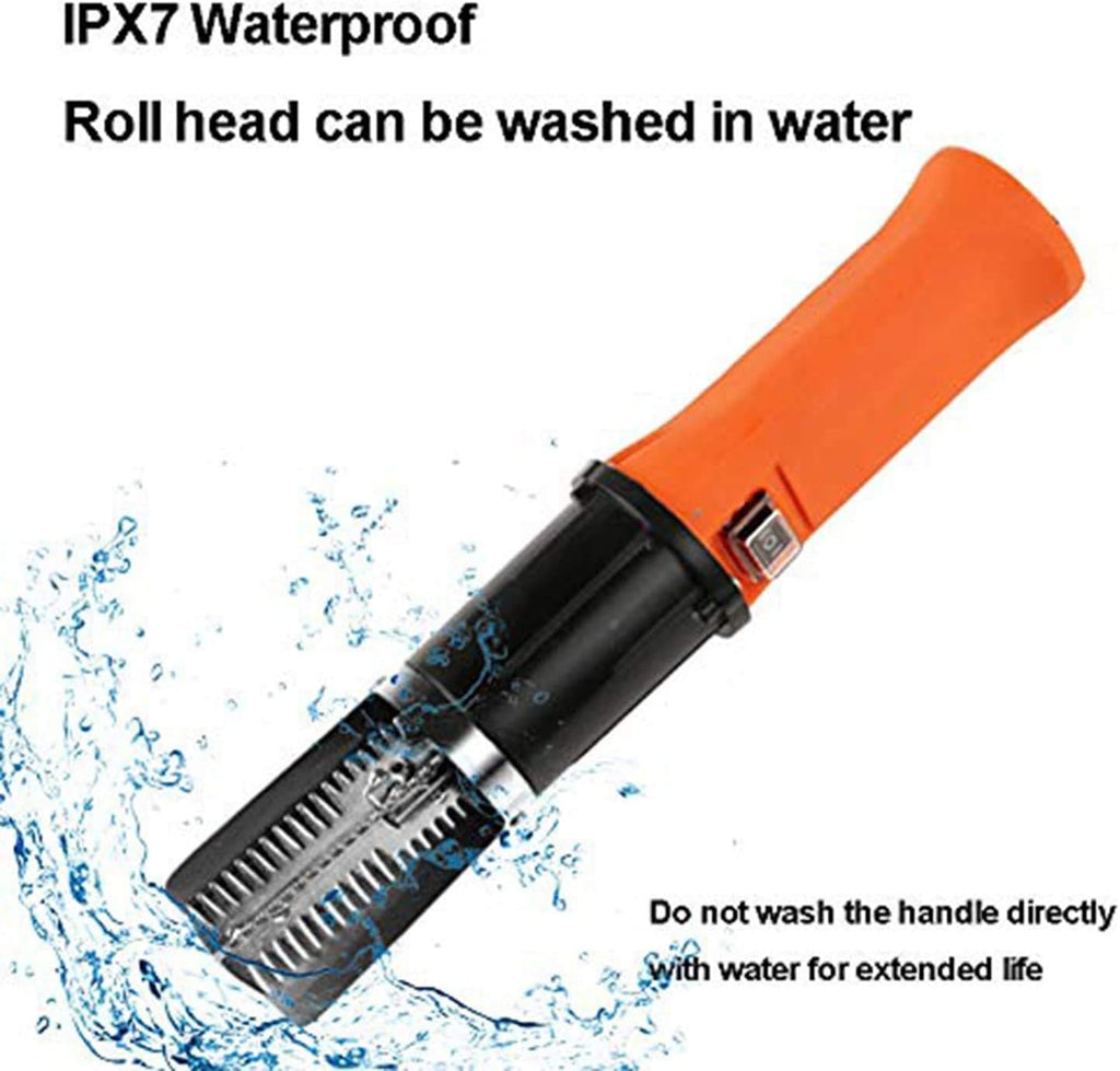 Electric Fish Scaler with Stainless Steel Roller Blade, Cordless Fish Scale Remover Cleaner Skinner Kit, 12V Rechargeable Battery U332863