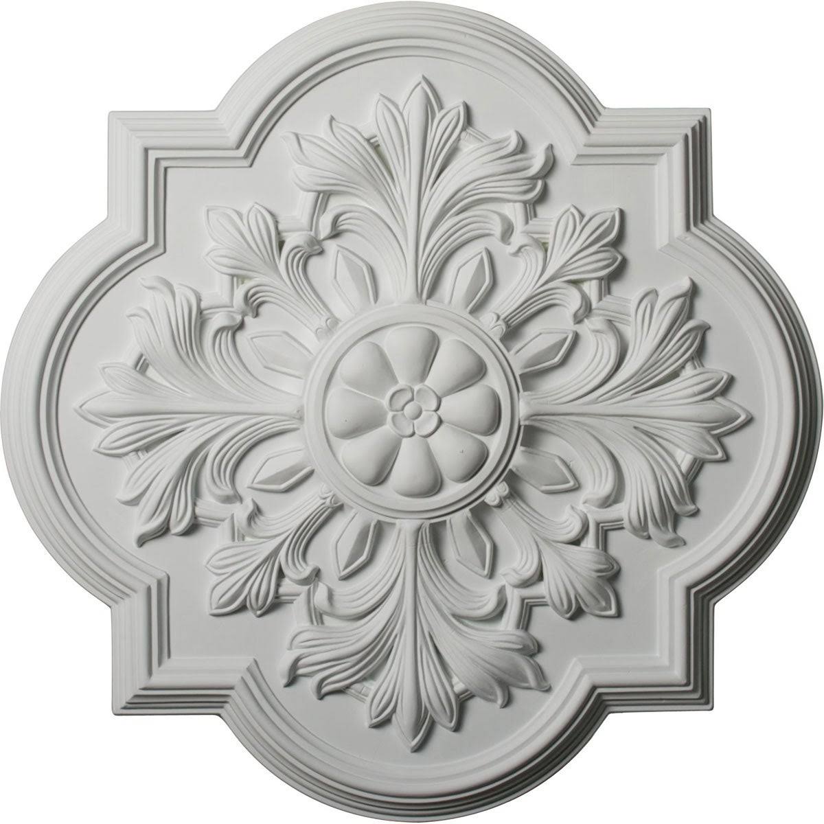 20x22OD x 1 3/4x22P Hand-Painted Gold Ceiling Medallion C402938