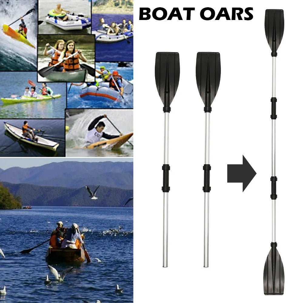 1 Pair Telescoping Aluminum Alloy Boat Kayak Paddles P21687
