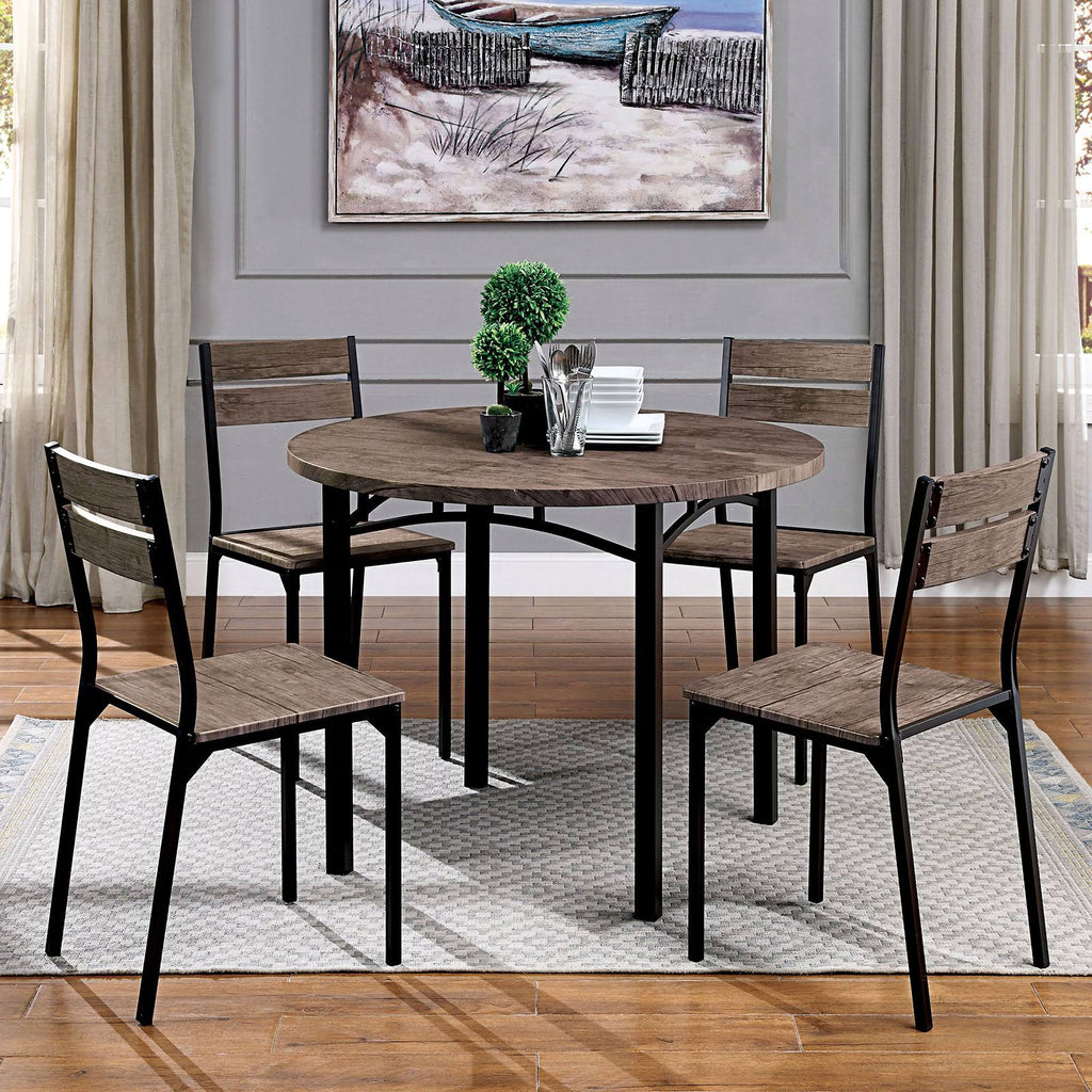 Antique Brown Round Dining Table M384975
