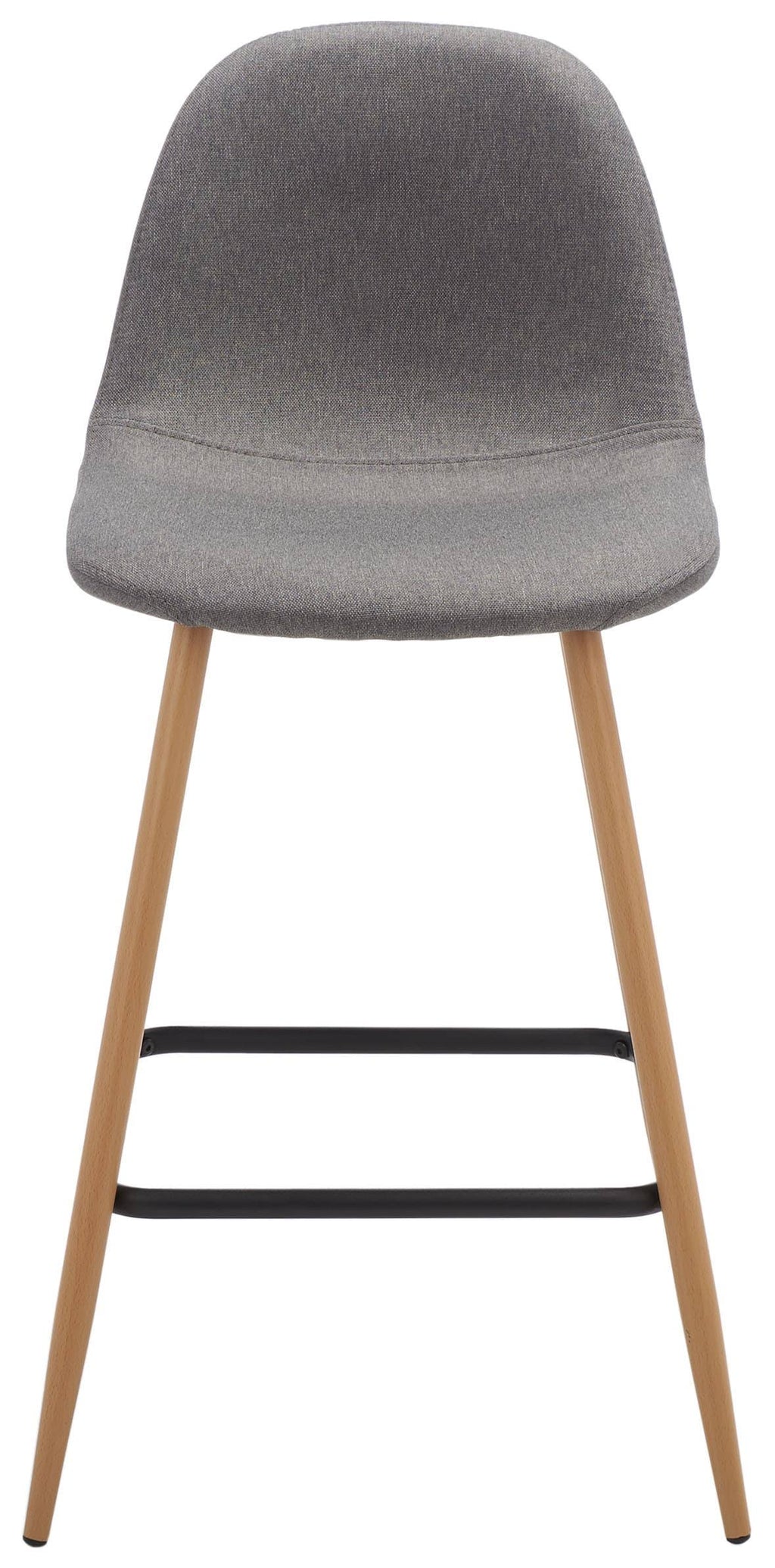 Dark Grey & Natural Counter Stool V854