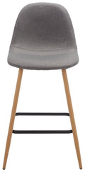 Dark Grey & Natural Counter Stool V854