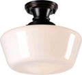 Blackened Oil Rubbed Bronze Flush Mount Light Pack of 2 C2847