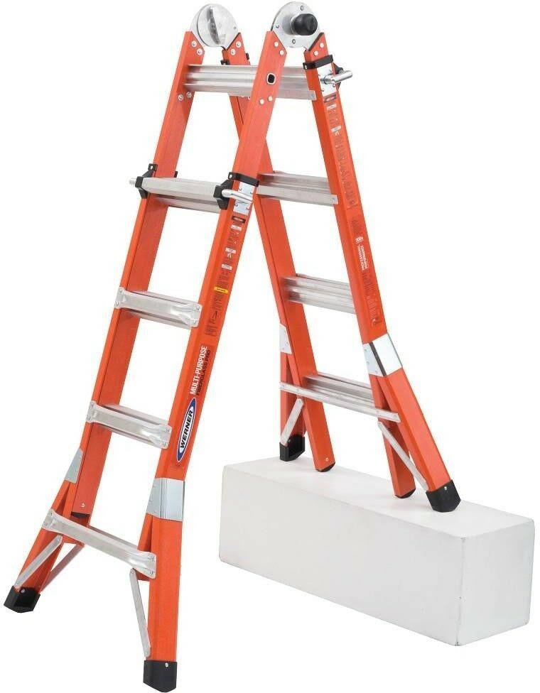 18 ft Fiberglass Multi-Position Ladder Z5306