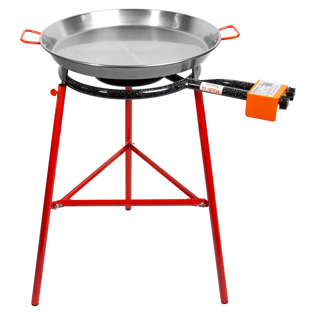 Carbon Steel Paella Pan Set with Burner and Legs Q28885