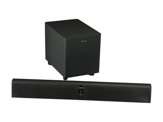 Satin Black Soundbar with Wireless Subwoofer B4873