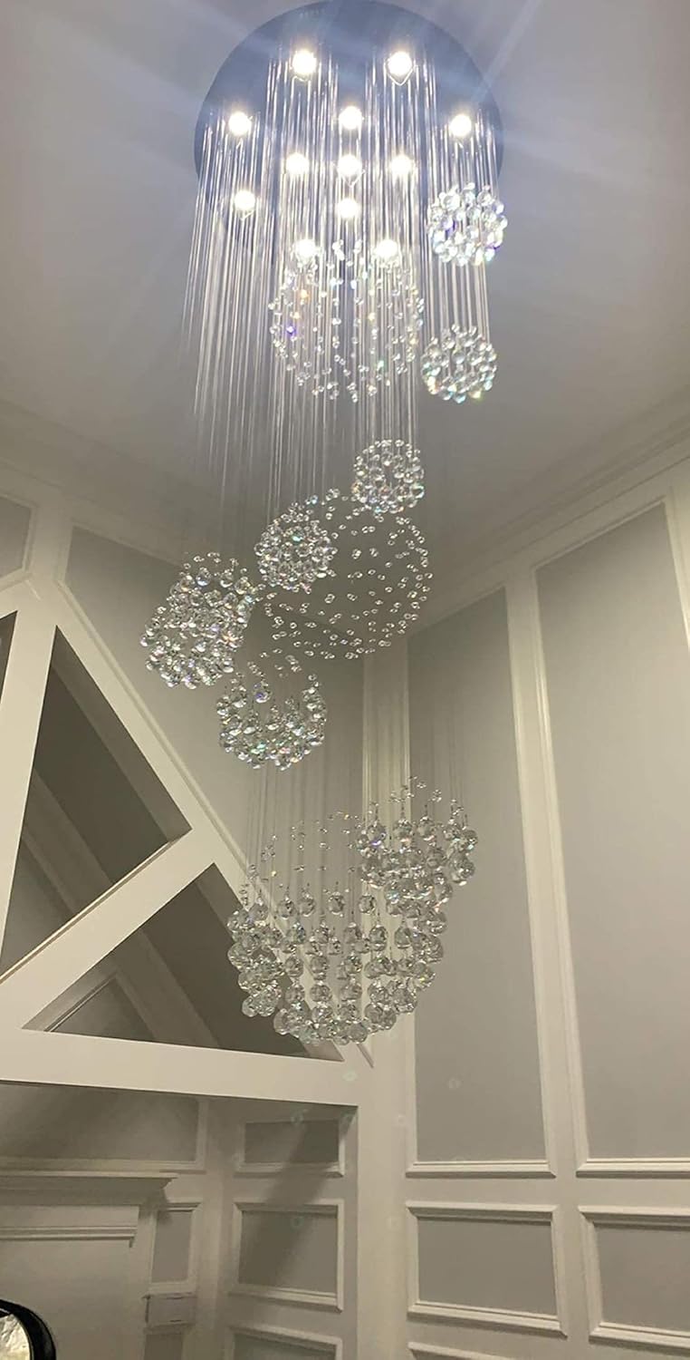 Spiral Crystal Chandelier 13 Lights S3095