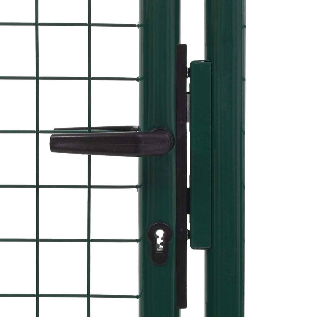 Green Steel Fence Gate X5569