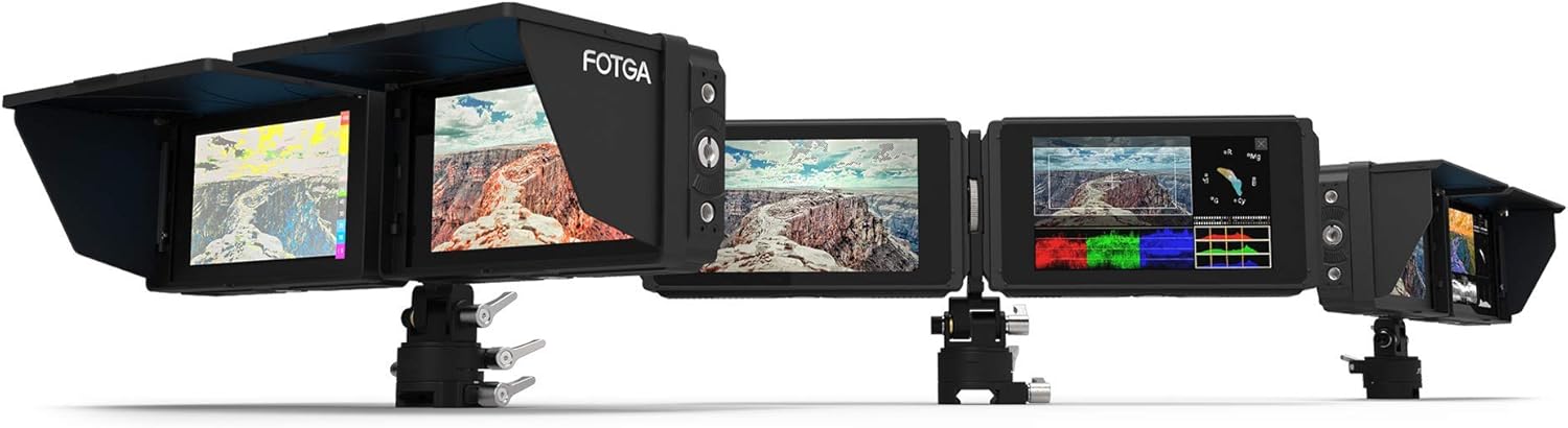 5 Inch IPS DSLR Camera Field Monitor 2000nit Touch Screen with 4K HDMI Input Output L81553
