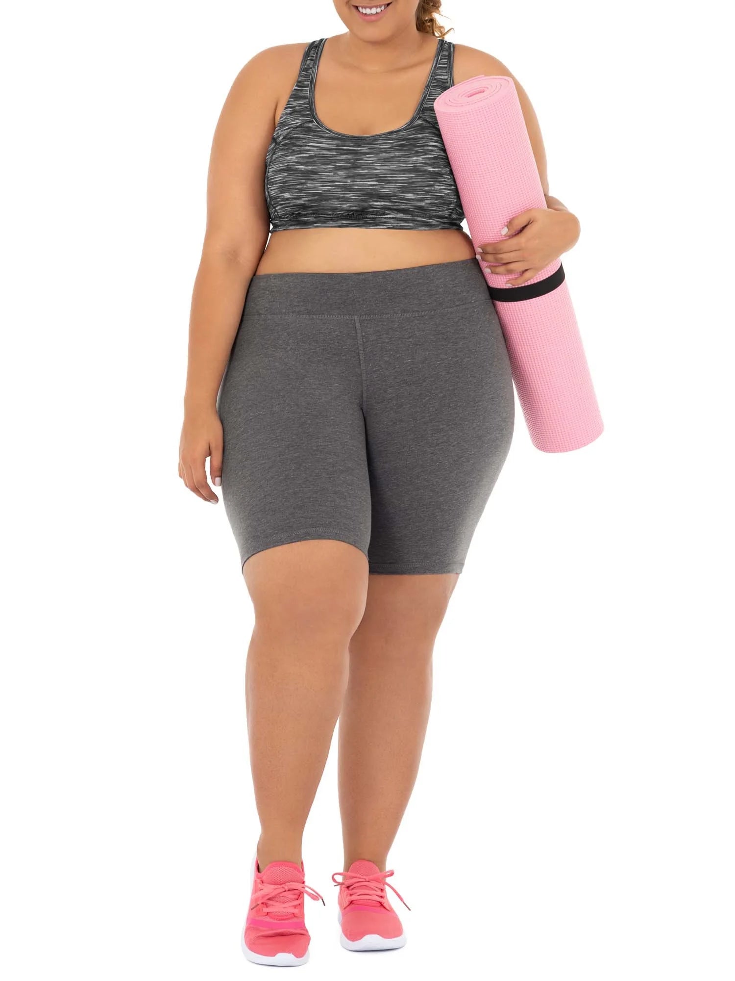 Women's Plus Size Bike Short, 2-Pack J7013