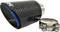 Carbon Fiber Exhaust Muffler Tip Clamp-on 2.25 to 3.5 inch Purple B97832