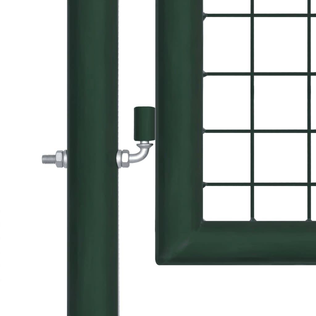 Green Steel Fence Gate X5569
