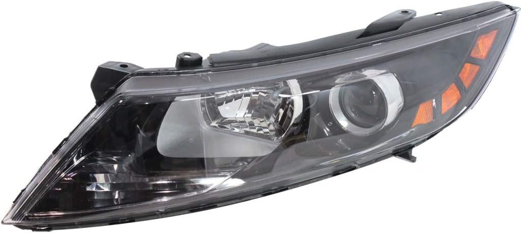 Halogen Headlight for 2011-2014 KIA Optima, Driver and Passenger Side, Unpainted, Bulbs Included F818756