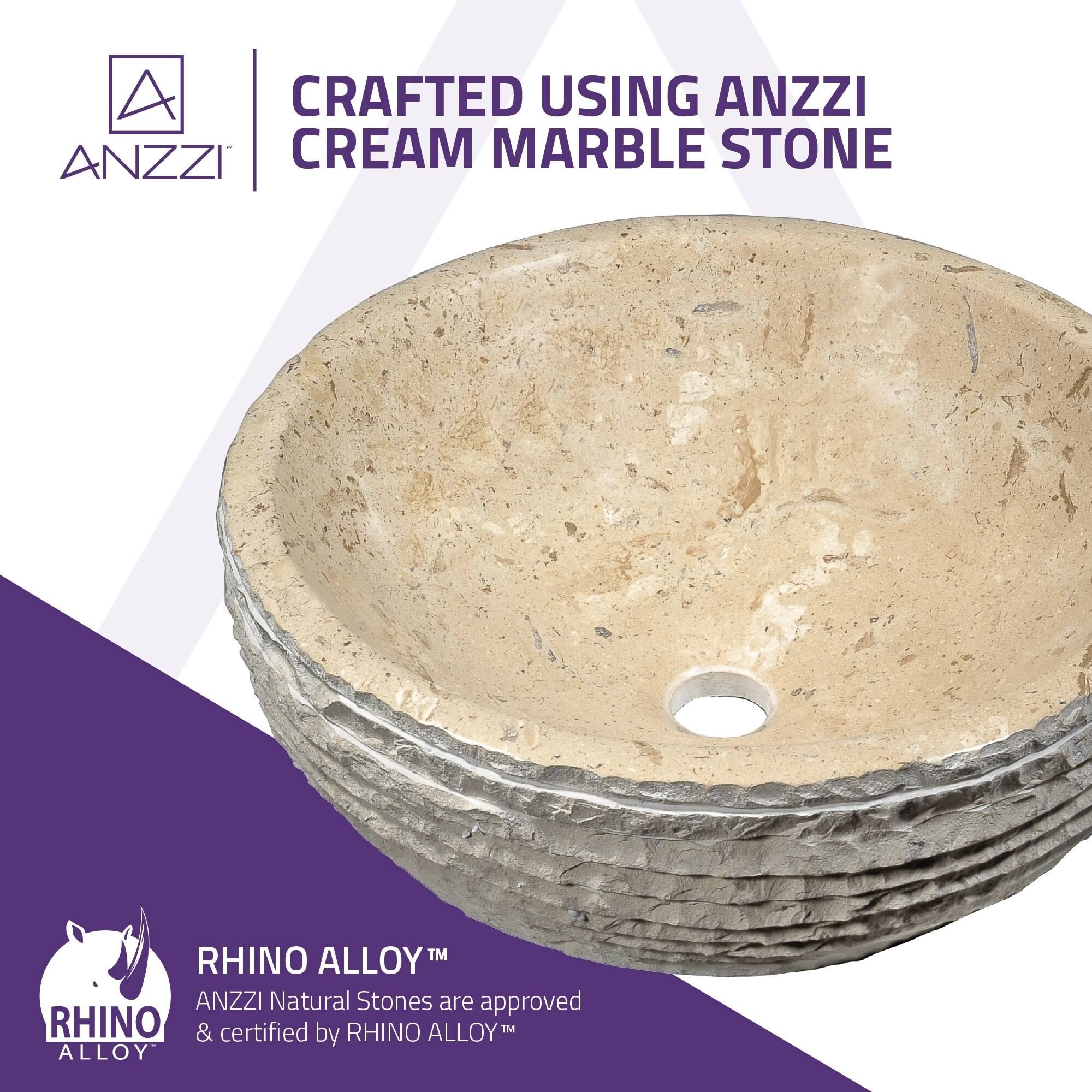 Classic Cream Marble Vessel Sink A723