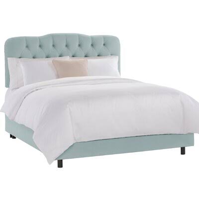 Velvet California King Upholstered Bed K506699