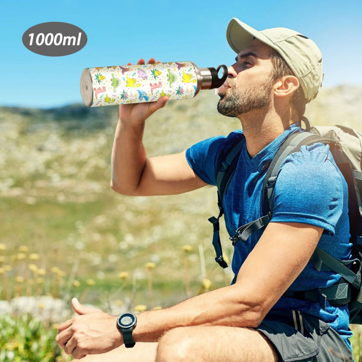 Stainless Steel Insulated Water Bottle with Straw Lid G5623