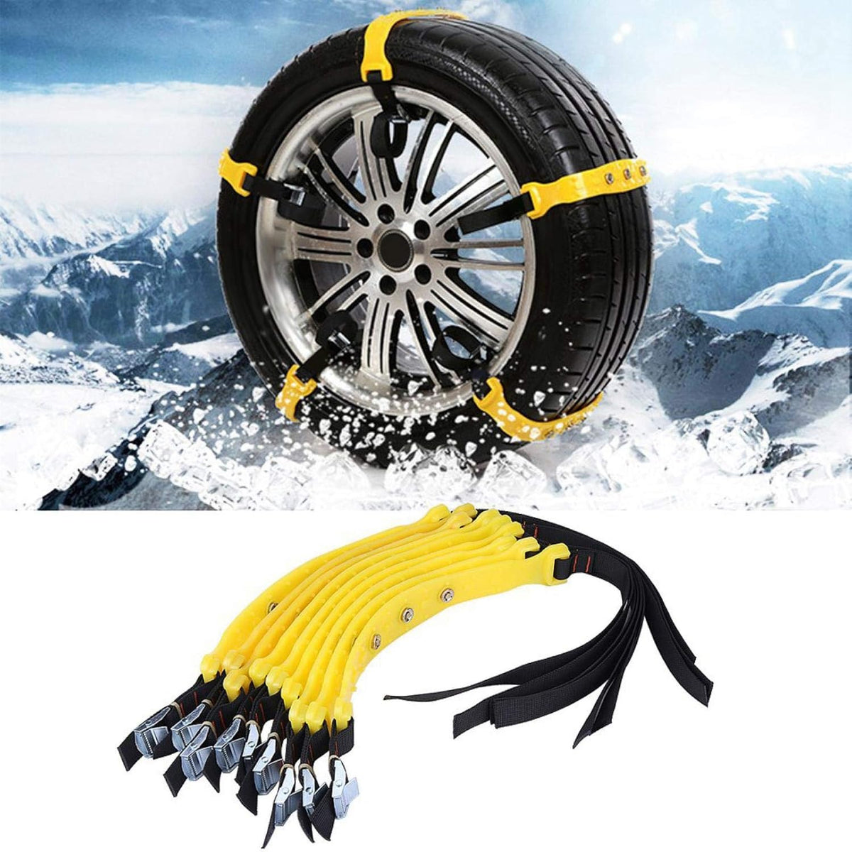 10pcs Universal Tire Anti-Skid Snow Chains for Car Truck SUV F63094