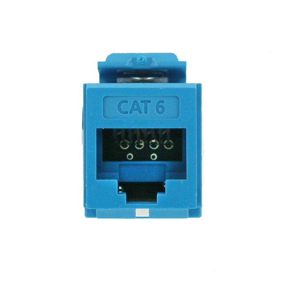 Cat 6 QuickPort Connector, Blue, 25-Pack O214698