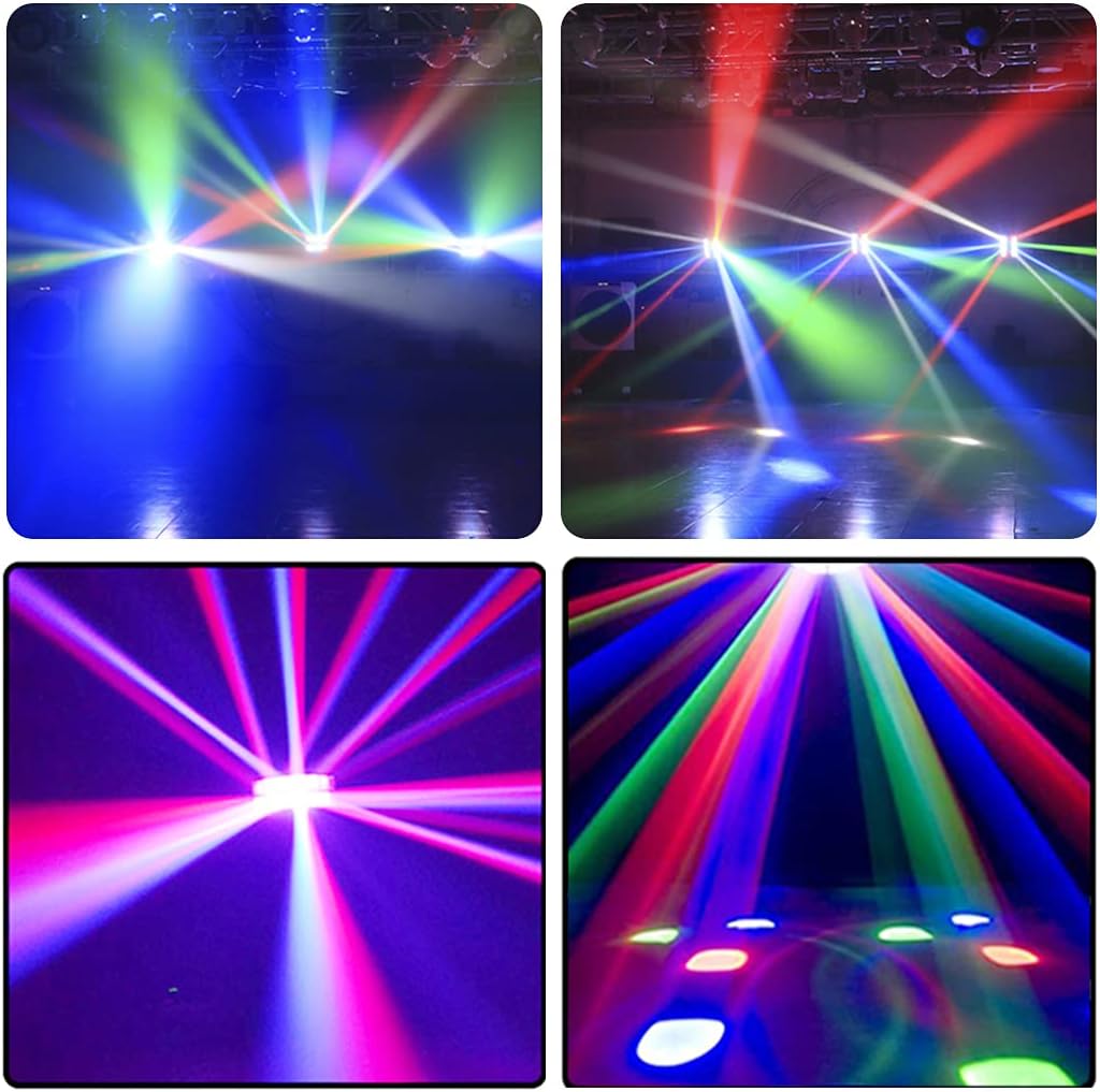 8 LEDs Beam Moving Head Stage Lights RGBW Party Lights DMX 512 Control H620