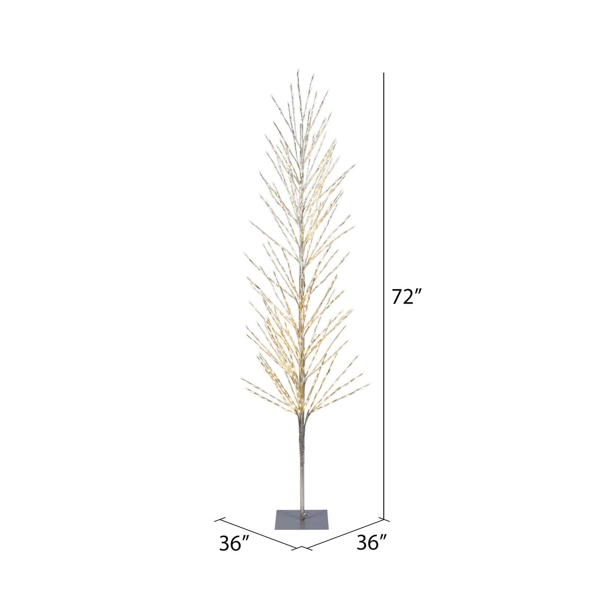6 ft. LED Champagne Tree with Warm White Lights F572961