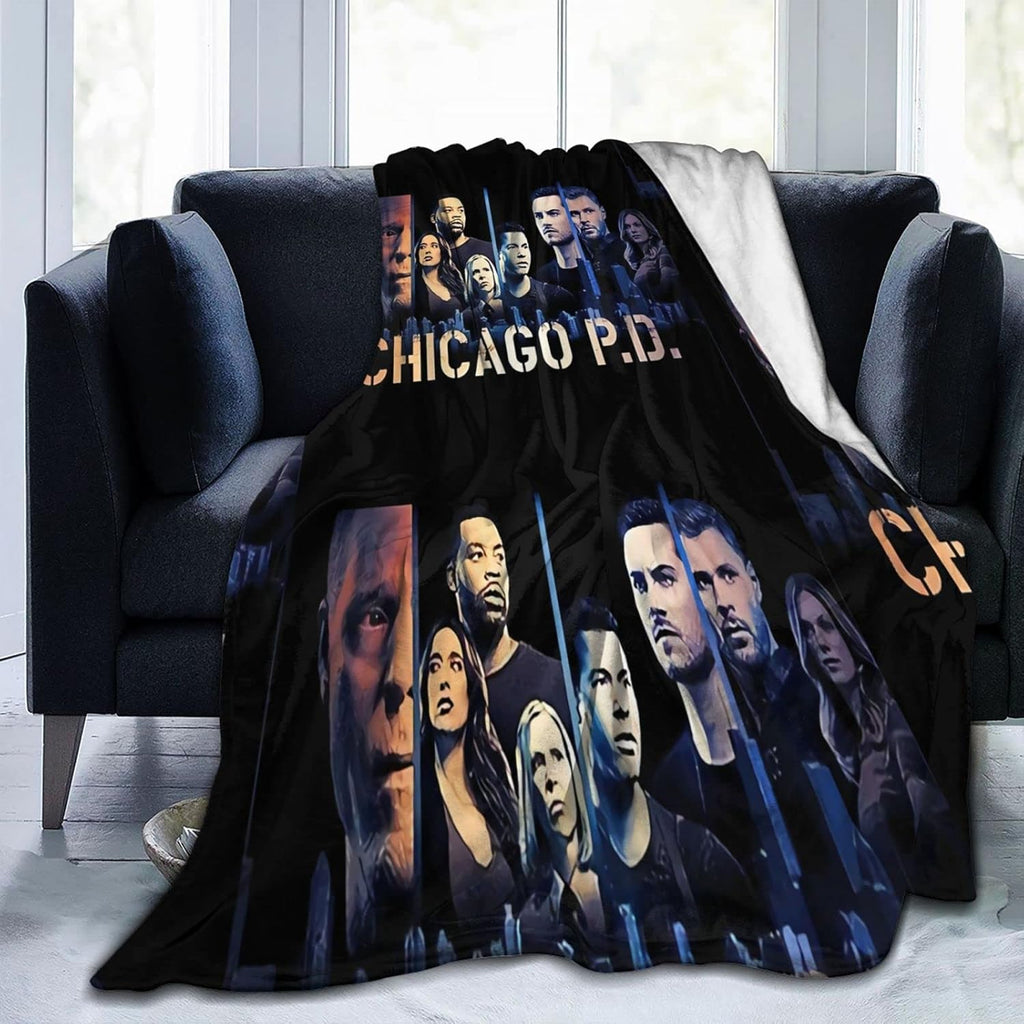 Black Fleece Throw Blanket X346701