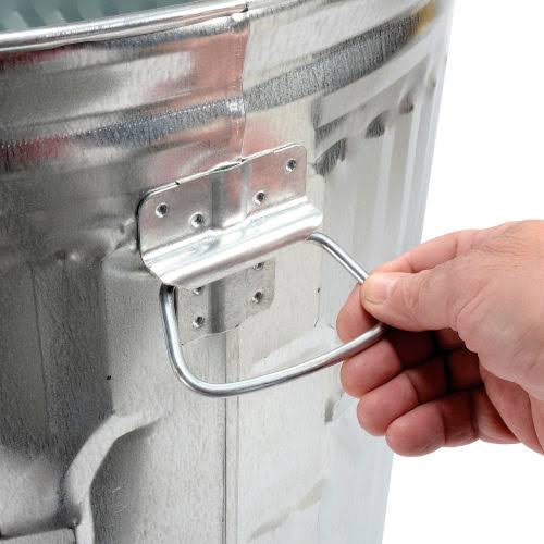 Galvanized Steel 32-Gallon Trash Can A8835