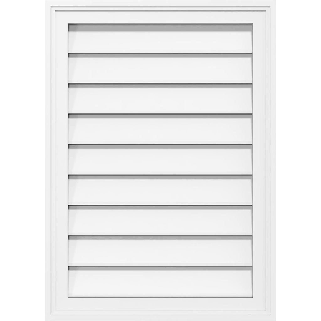 28x22W x 18x22H PVC Gable Vent with Brickmould M92679