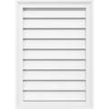 28x22W x 18x22H PVC Gable Vent with Brickmould M92679