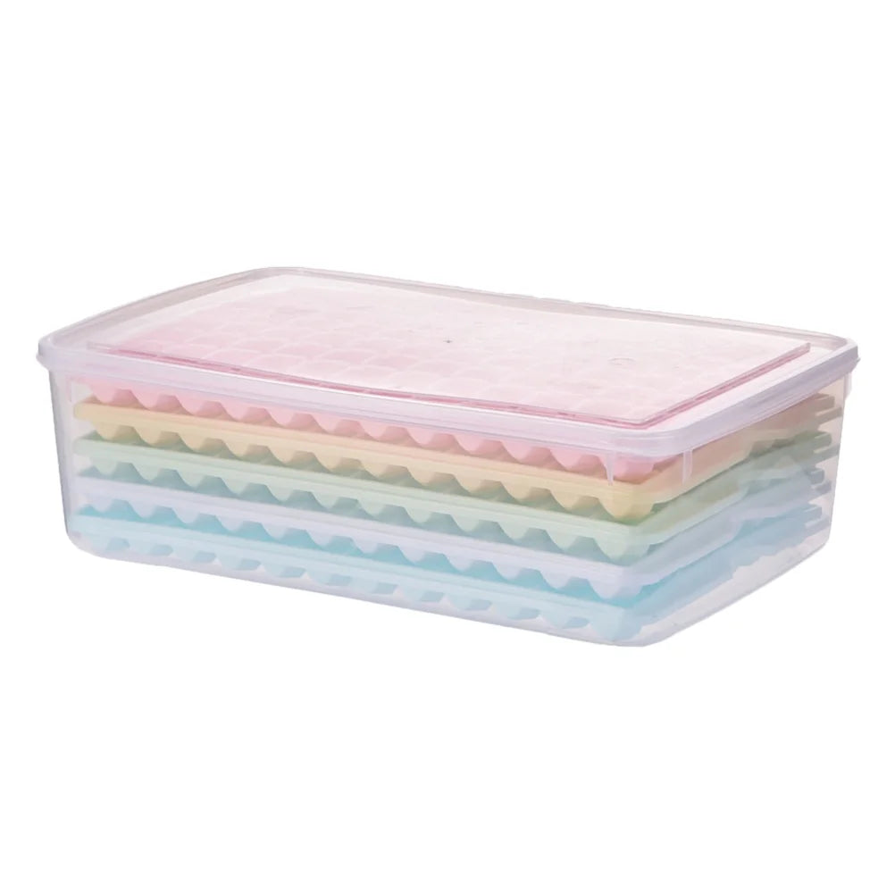 Silicone Ice Cube Mold Tray with Lid L5207