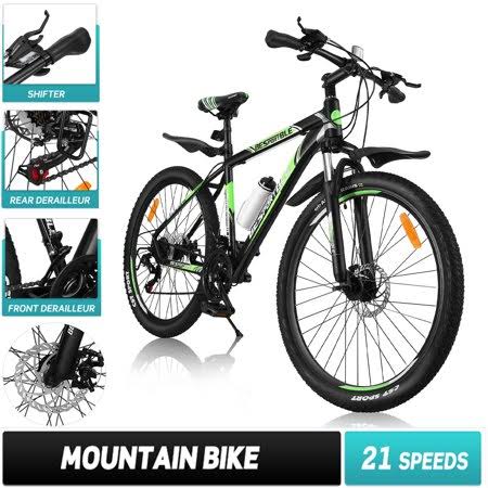 21 Speeds Black Mountain Bike with Mechanical Disc Brakes G950253