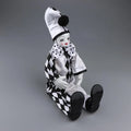 Black and White Clown Costume Doll Ornament A2956