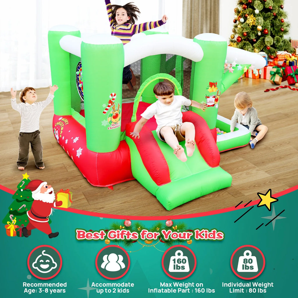 Christmas Jump 'n Bounce House with Blower R789940