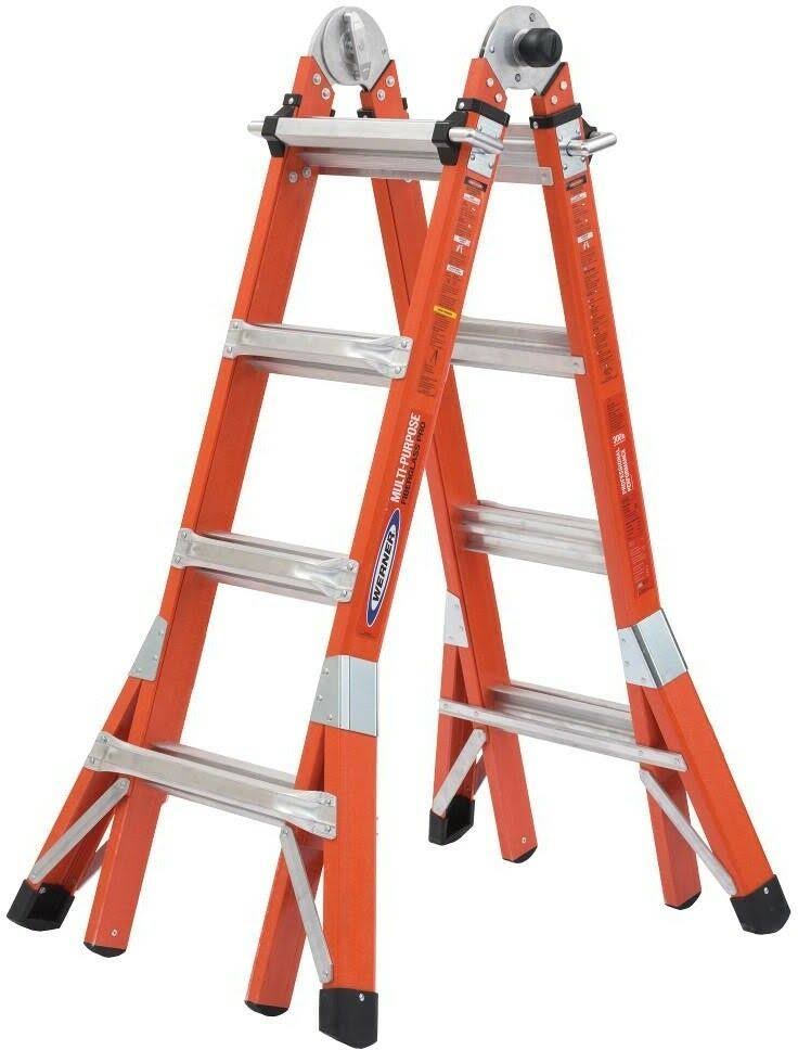 18 ft Fiberglass Multi-Position Ladder Z5306
