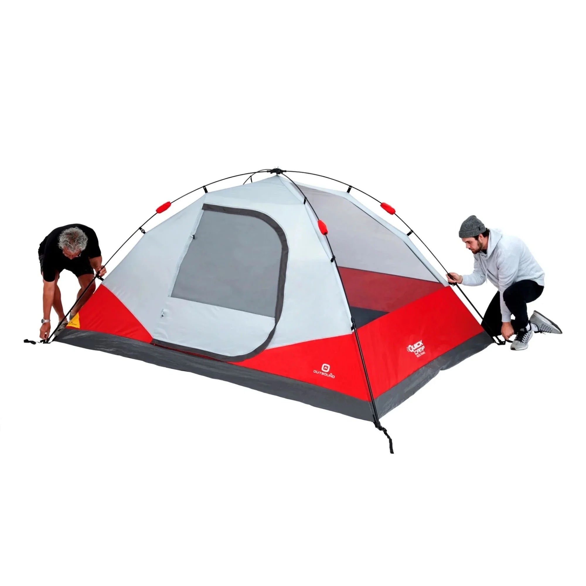 Red & White 3 Season Dome Tent with Carry Bag K3101