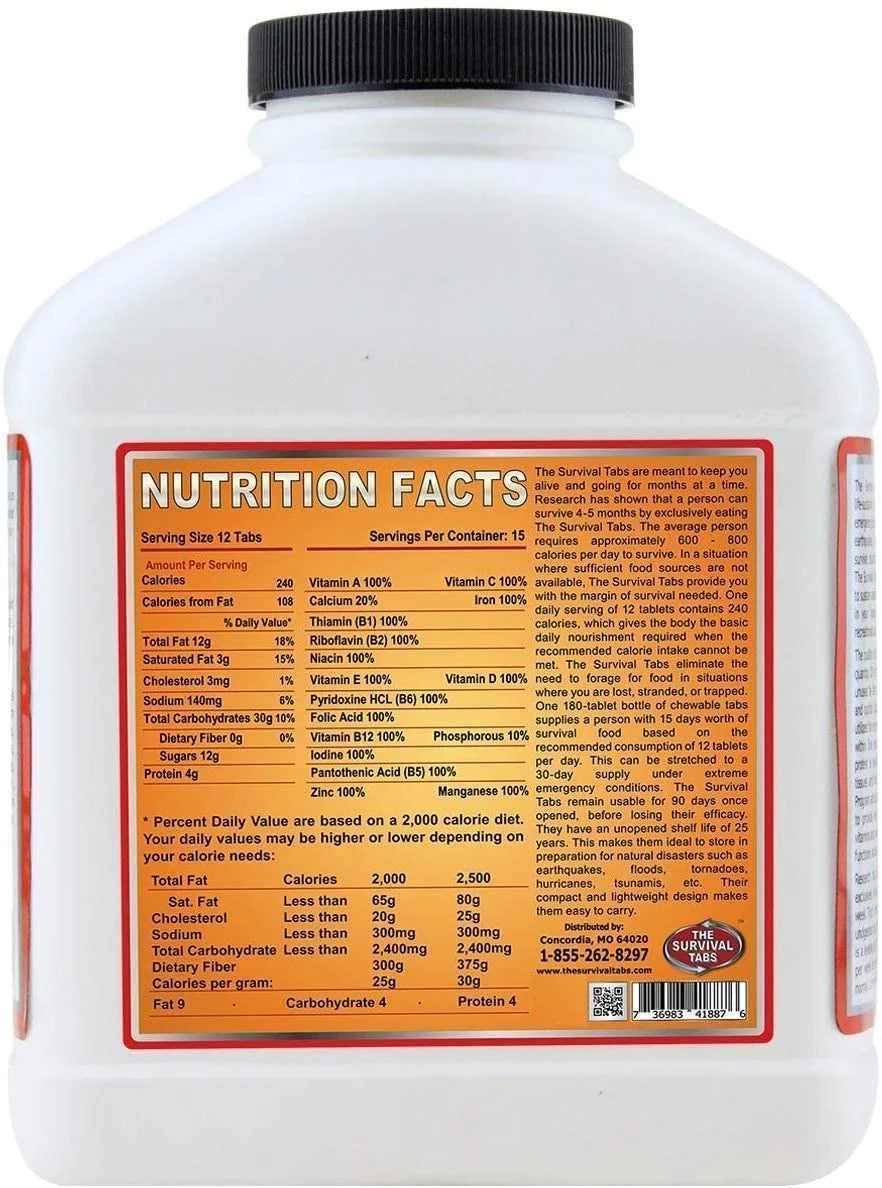 180 Tablets Strawberry Survival Ration N785