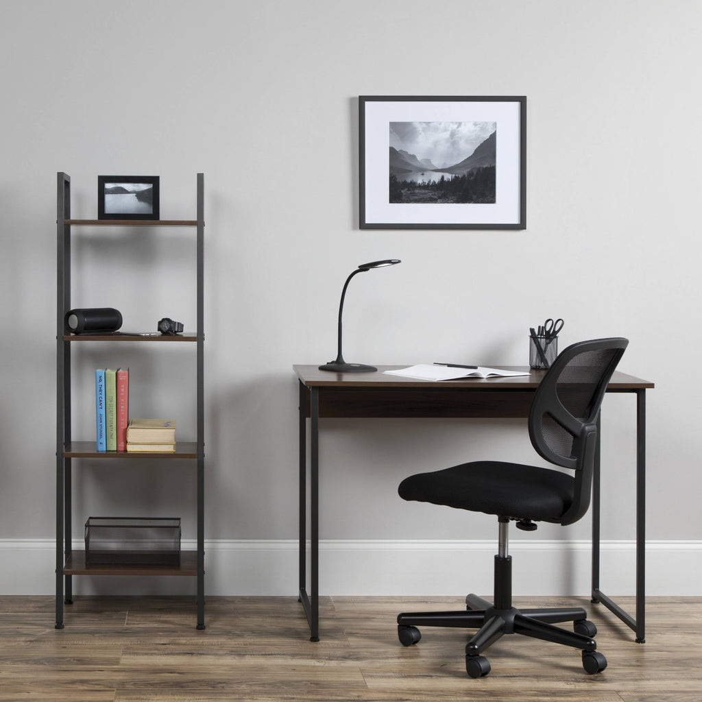 Brown 4 Shelf Ladder Bookcase M914420