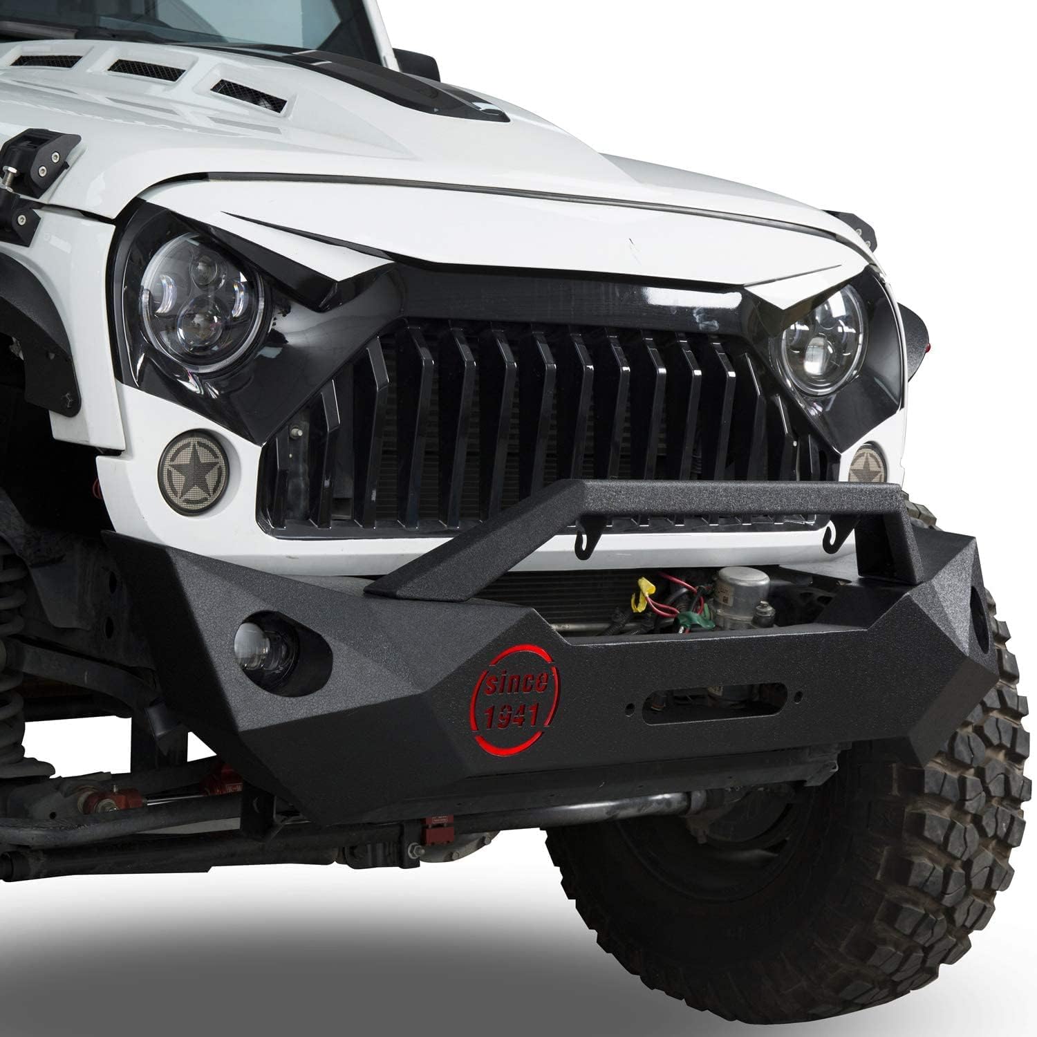 Front and Rear Bumper Combo for Jeep JK Wrangler Y547