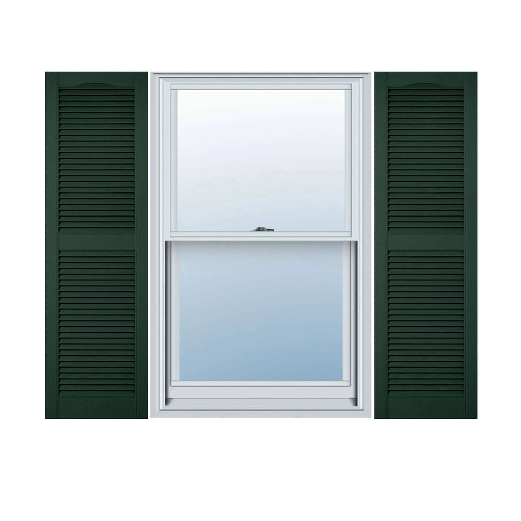 Midnight Green Vinyl Louver Shutters M22795
