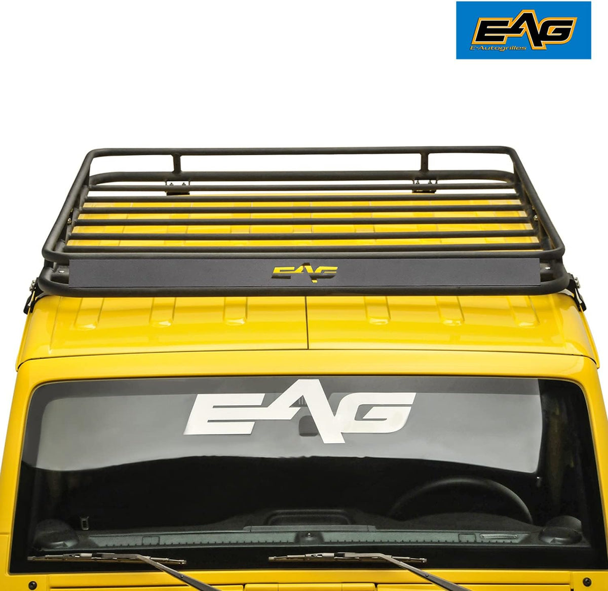 2/4 Door Roof Rack Cargo Basket with Wind Deflector 2 PCS B593