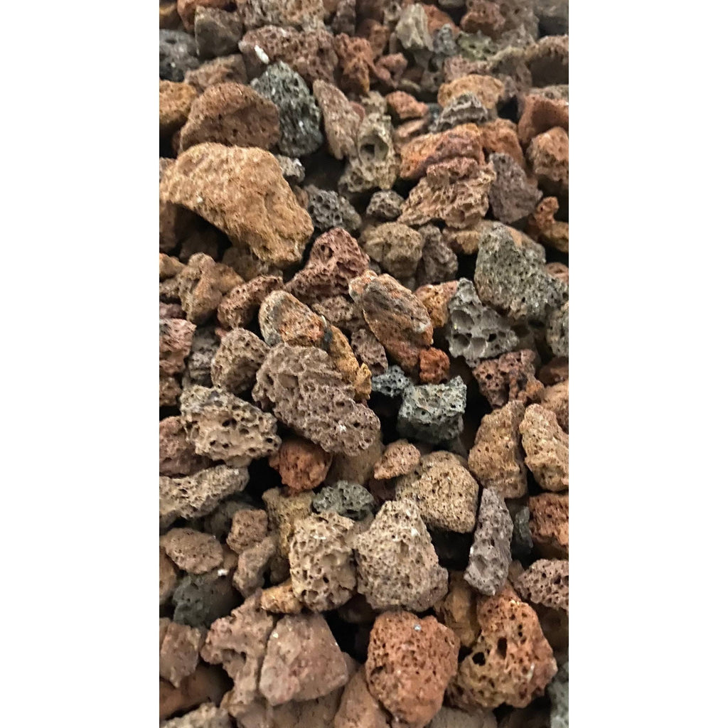 Red Volcanic Lava Rock Fire Pit 9 lbs 3/8 inch R5047